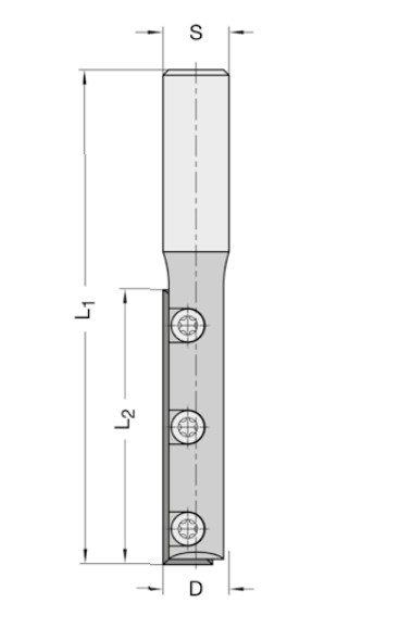 Wendeplatten Nutfräser 22350-5 Z1