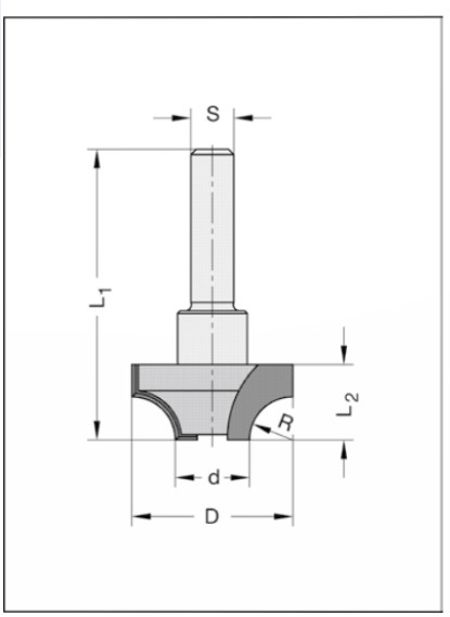 Abrundfräser 24610-5 Z2
