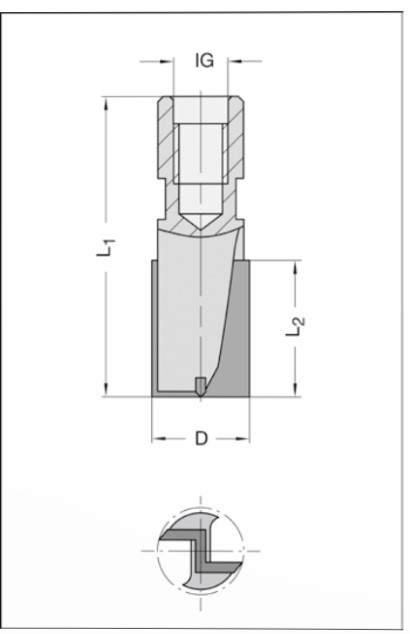 Nutfräser 26010-5 Z2