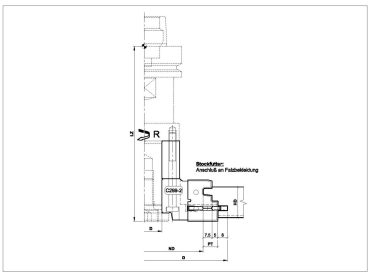 PM-Türzargenfräser (Stockfutter) für CNC C299-2