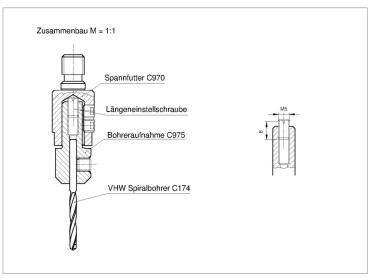 Bohreraufnahme D5.0mm C975-501637