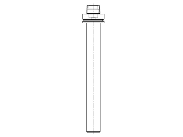 Prüfdorn HSK-F63 / A=346 / Ø40mm C990