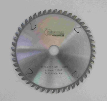 HW Handkreissägeblatt Ø160 SB2,2 Z48 WZ