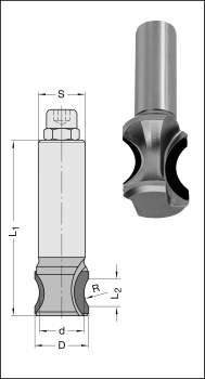 DP-Abrundfräser 23x75X11.9 16030-9-23105-R