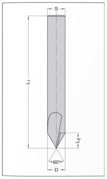 Ausspitzfräser VHW 16x120X14 20247616000L