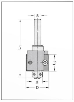 UNITEC-Falzfräser 26x19.5x71x12 22116-5-26009-R