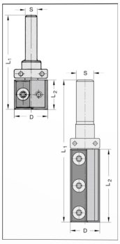 Wendeplatten-Bündig- und Falzfräser 22x20x68x8 22203-5-22020-R