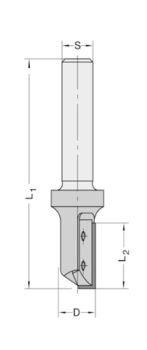 Wendeplatten-Nutfräser 10x25x80x12 x 40 22346-5-10025-D