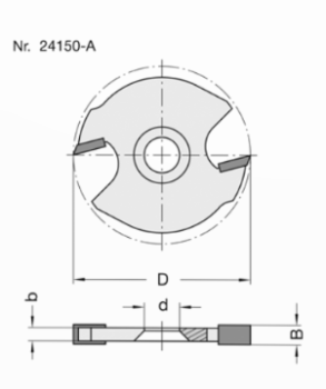 Nutsägen 40 mm x 2 mm x 1.5 mm x 8 mm 24153-5-40020-A