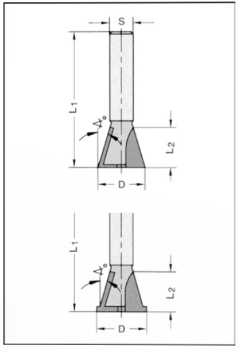 Grat- und Zinkenfräser 13.5x12.5x46x8 24323-5-13500-R