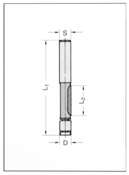 Kopier- und Ausschnittfräser 6.35x16x58x6 24411-5-06300-R
