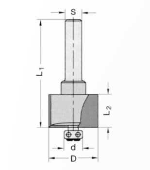 Falzfräser 24x16x64x6 24531-5-24090-R
