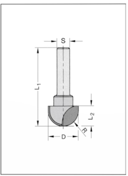 Hohlkehlfräser 16x11.2x46x6 24581-5-16080-R