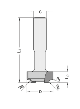 Profilfräser 24x10x60x12 x 30 24796-5-00003-R