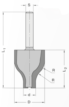 Abplattfräser 32x40x80x8 x 30 24800-5-32000-R