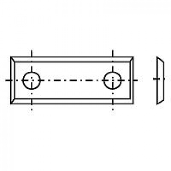 HW-Wendeplatten / Wendemesser 29,5x7x1,5 mm Z4