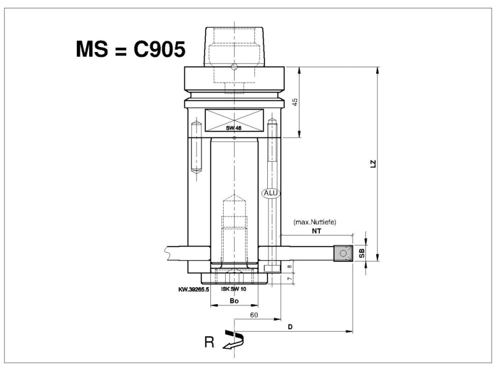 WM-Nutfräser für CNC C204-18004