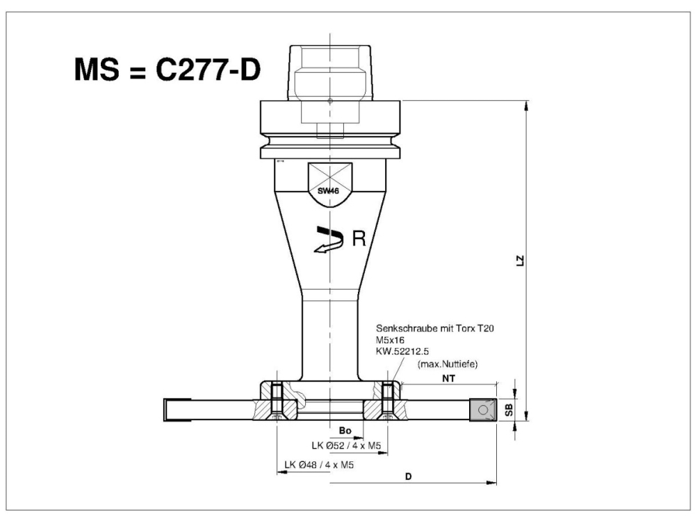WM-Nutfräser für CNC C204-18004