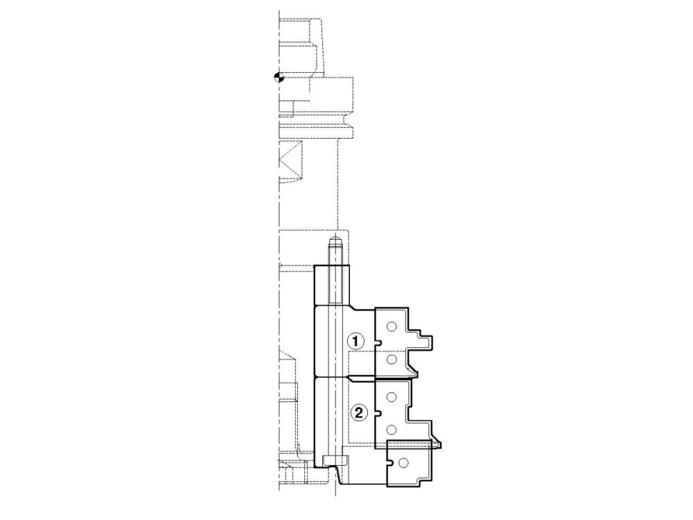 PM-Fräsersatz für Möbeltüren Längs/Konter (Fase) für CNC C217