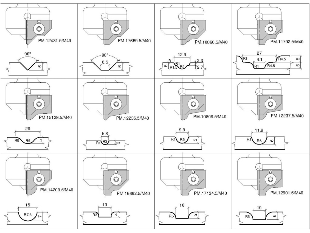 PM-Universal-Rillenfräser für CNC C235-25-M1