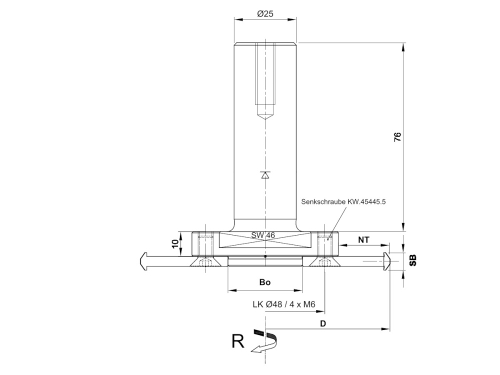 DP-Nutfräser für Wiederlösbare Möbelverbinder C316-1-30