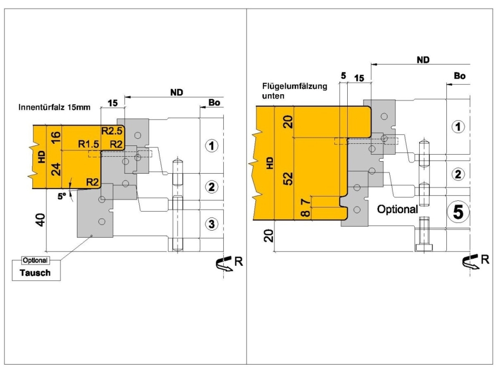 PM-Haustür-Doppelfalz C543