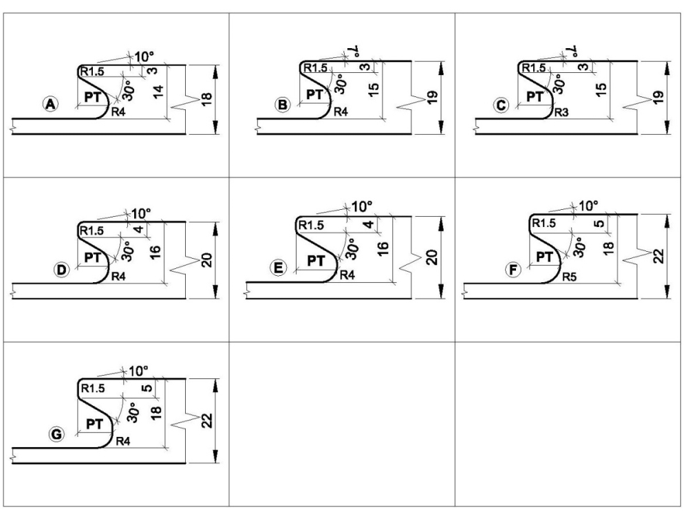 PM-Griffmuldenfräser für CNC C557-2E