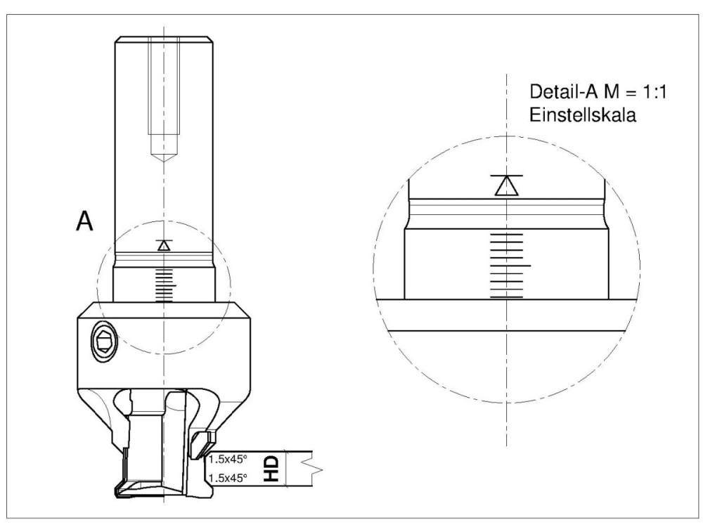 DP-Füge/Faseschafträser verstellbar C860-425R-M2