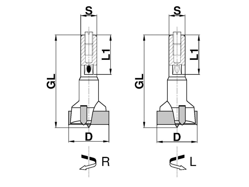 HW-Zylinderkopfbohrer - LL C279-30575L