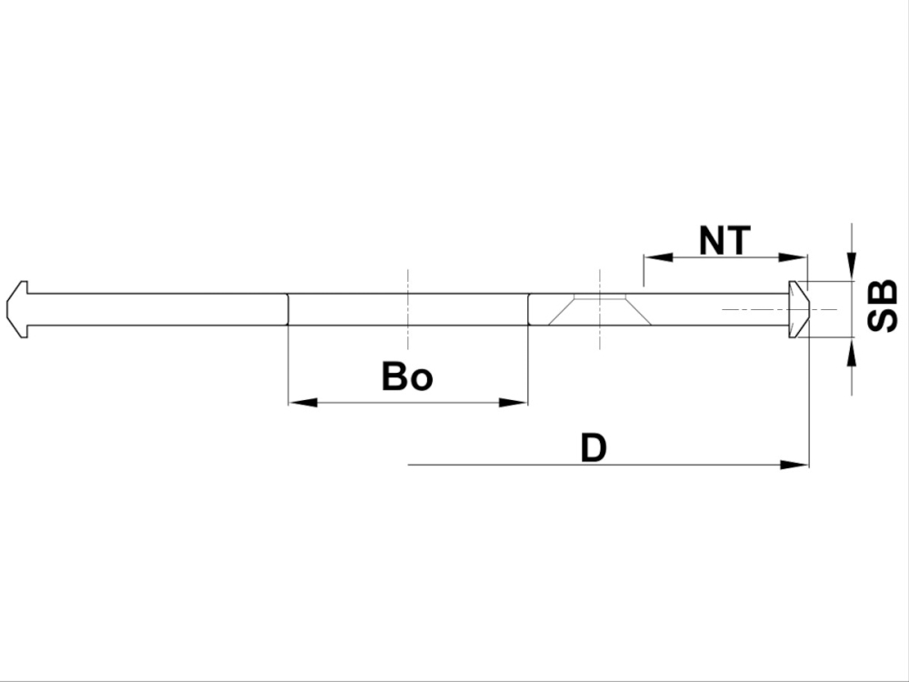 DP-Nutfräser für Wiederlösbare Möbelverbinder C316-1-30