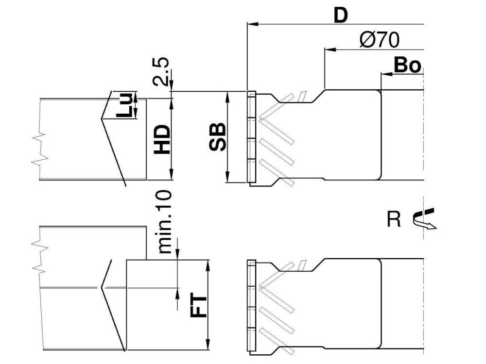 DP-Füge/Falzfräser "Speedy" – RL C429-12547R