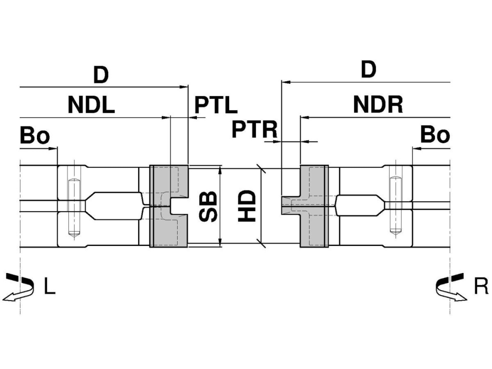 HS-Nut/Federgarnitur C622-180