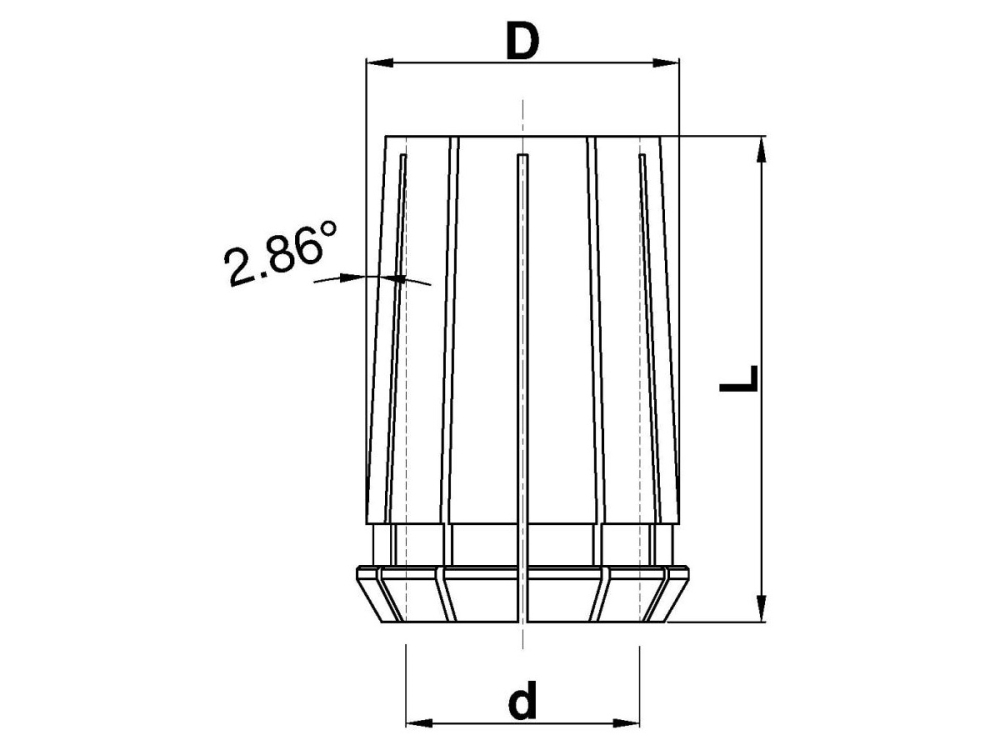 Spannzange D25.0 / Typ OZ 25 C945-OZ25250