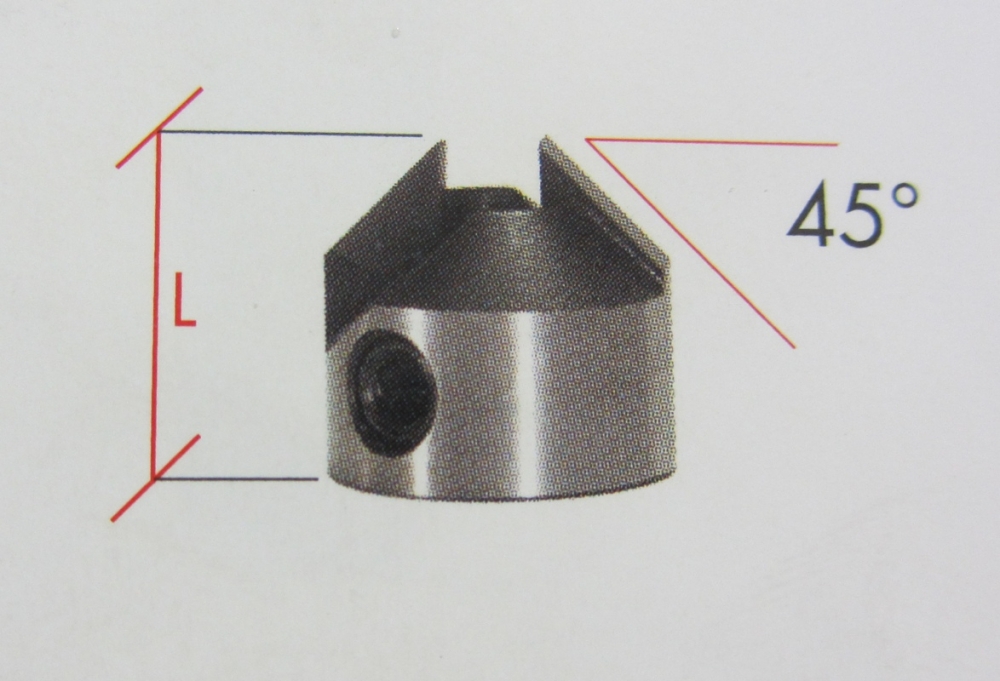 Aufstecksenker HW Z=2 45°