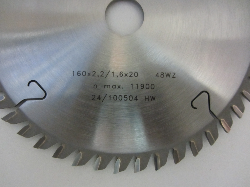 HW Handkreissägeblatt Ø160 SB2,2 Z48 WZ