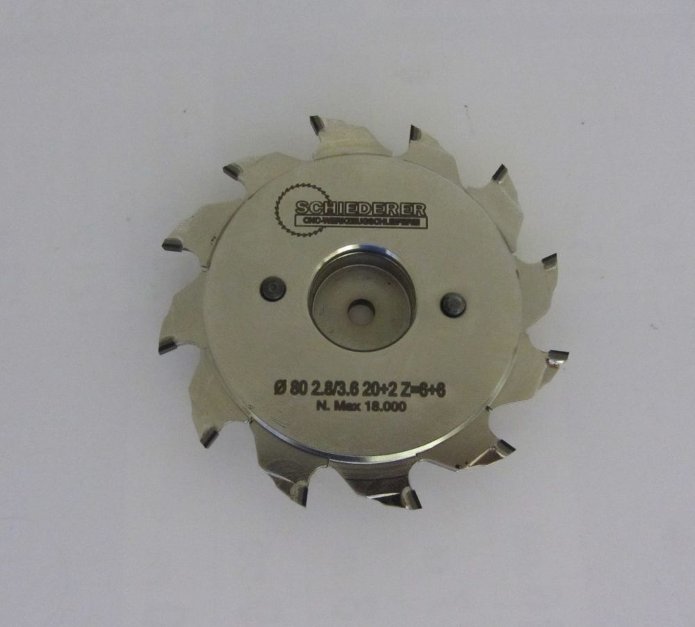 DP-Vorritzsägeblatt 2-teilig 80x2,8-3,6x20 Z=6+6 FZ