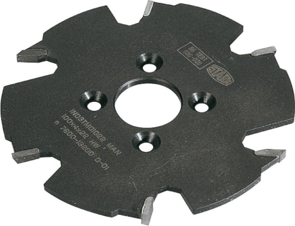 HW-Lamellen-Nutfräser  100x3,95xB=22xZ=2xV=4