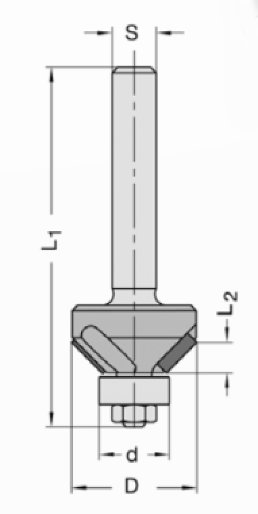 DIAFORM-DP-Handoberfräser 22.8x5.1x65x8 x 40 11000-9-22845-R