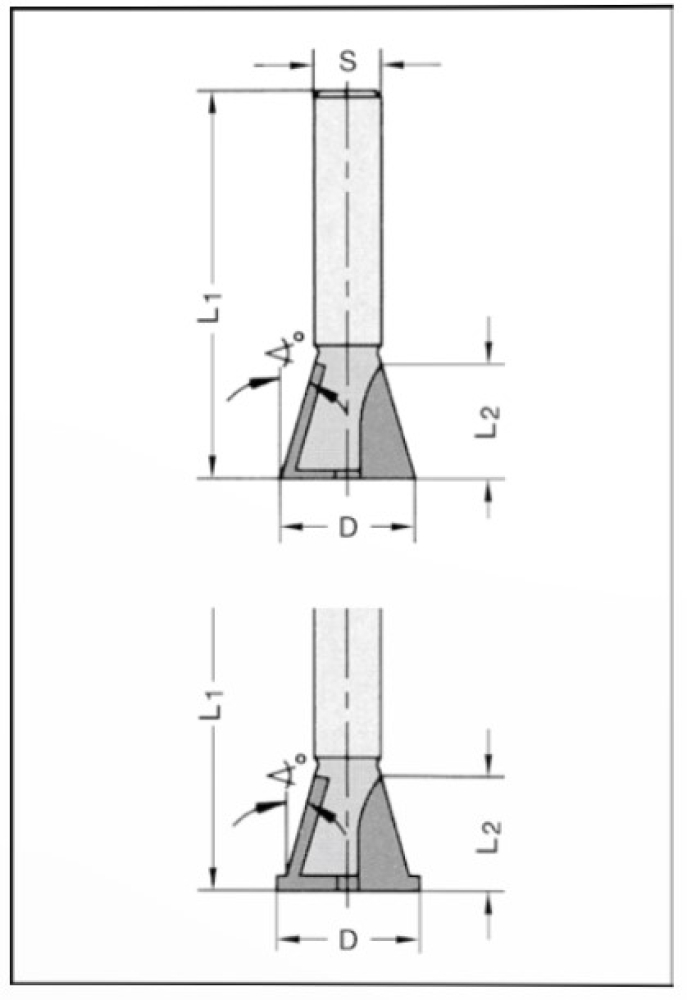 Grat- und Zinkenfräser 13.5x12.5x46x8 24323-5-13500-R
