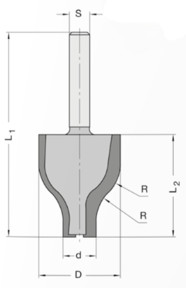 Abplattfräser 32x40x80x8 x 30 24800-5-32000-R