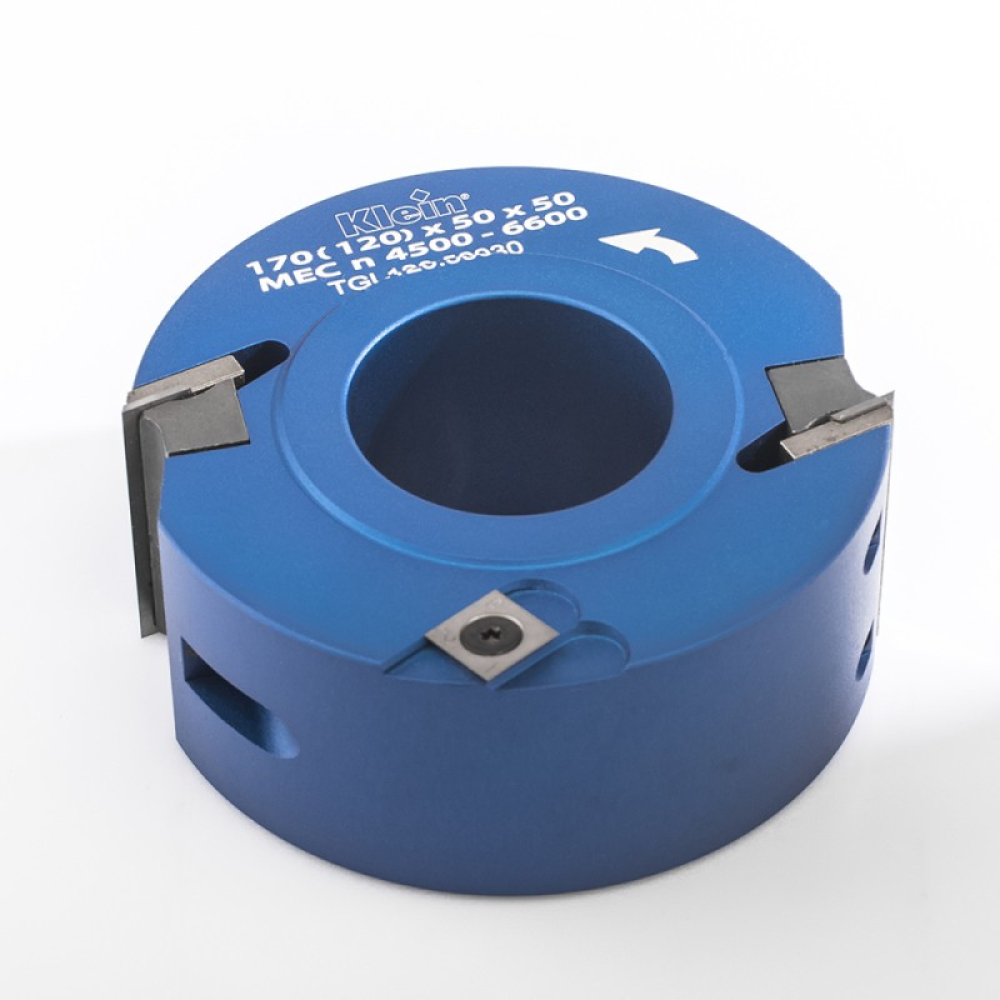 Wendeplatten-Falzkopf 120x50x30xZ=2xV=2 ALU Grundkörper